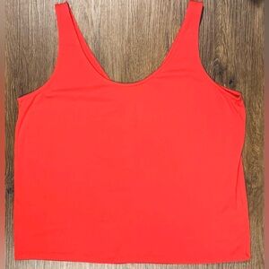 Excellent Condition, Boden Bright Coral Scoop Front/V Neck Back, Tank Top, Sz 16